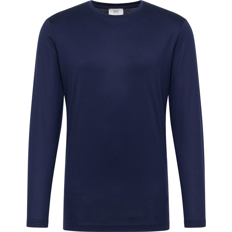 Pánske modré extra soft tričko ETERNA dlhý rukáv 50329768