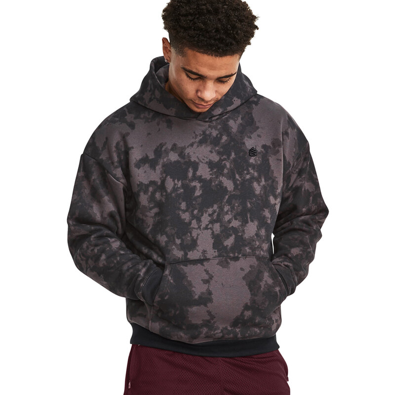 Mikina Under Armour Curry Acid Wash Hoodie Jet Gray XXL 50330468