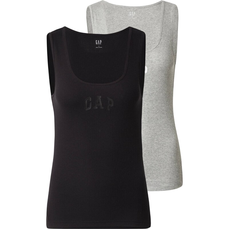 GAP Top sivá melírovaná / čierna / biela 53918354