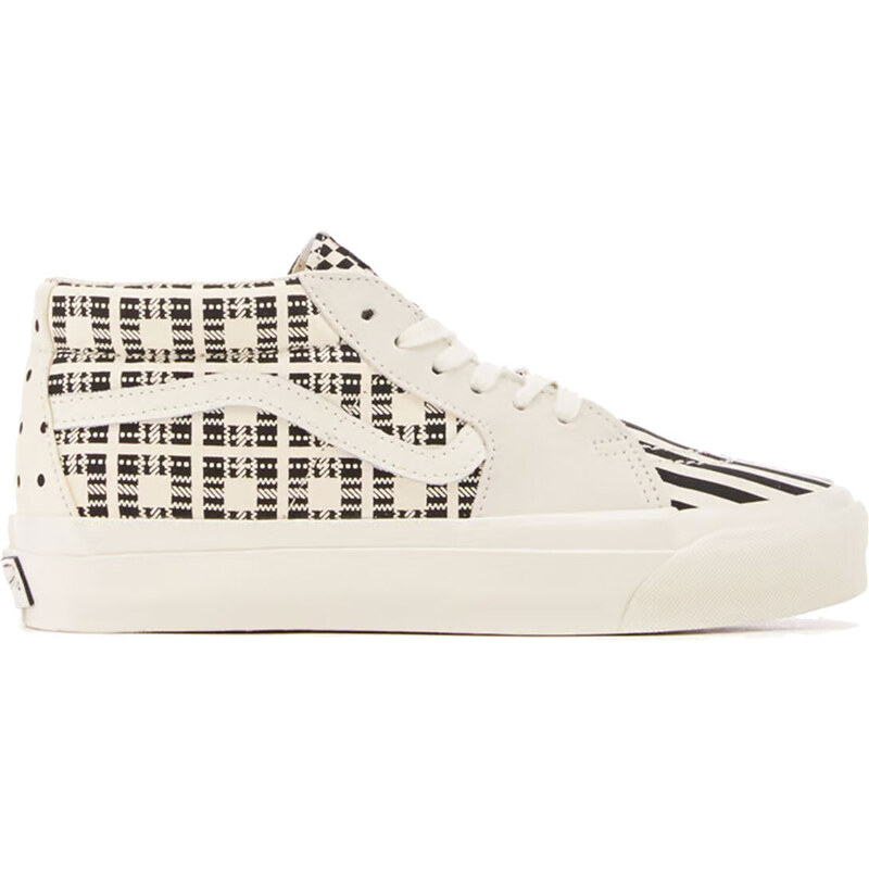 Vans Sk8-Mid Reissue 83 LX Patt - Unisex - Tenisky Vans - Biele - 66358174