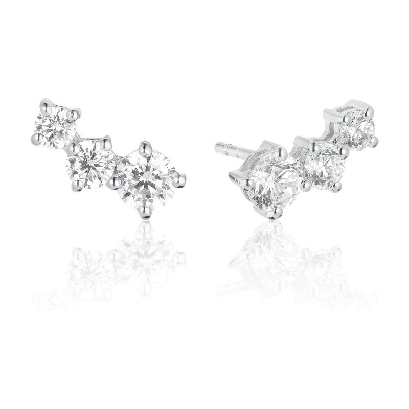 Sif Jakobs Nežné strieborné náušnice Belluno SJ-E42107-CZ-SS 66582295