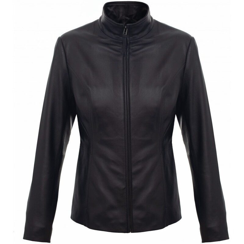 MAX Dámska kožená bunda 2138 čierna 50198105
