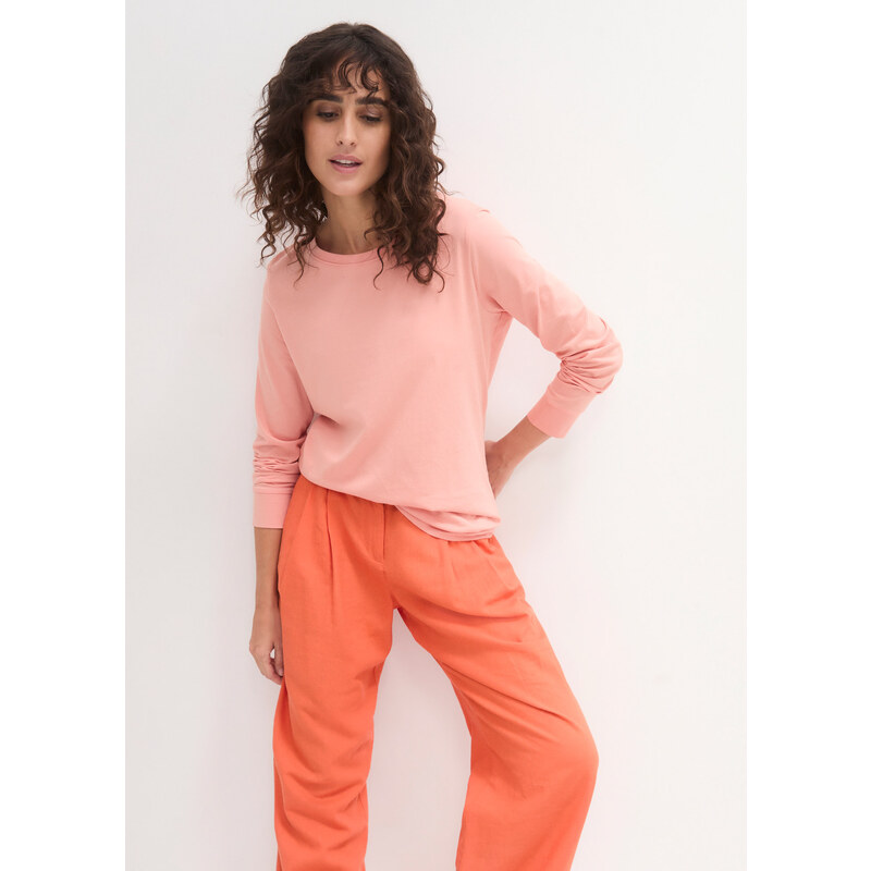 bonprix Dlhé tričko s okrúhlym výstrihom, dlhý rukáv (5 ks), farba 44791595