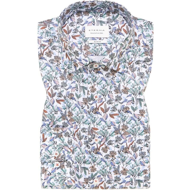 Pánska farebná vzorovaná košeľa ETERNA slim fit 50357832