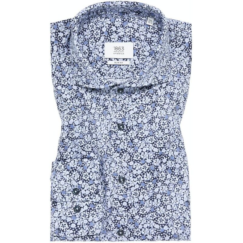 Pánska kvietkovaná premium košeľa ETERNA slim fit 50357823