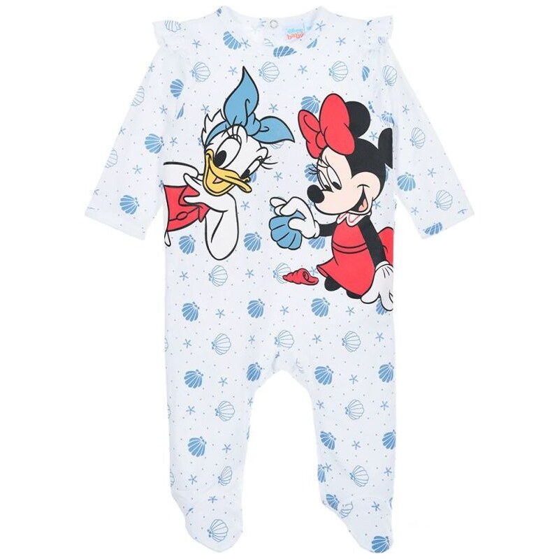 Biele vzorované dievčenské dupačky Minnie Mouse and Daisy 50358529