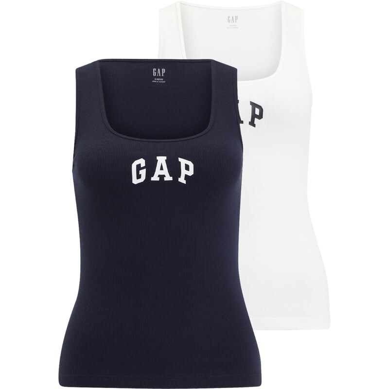 Gap Petite Top námornícka modrá / biela 67631204