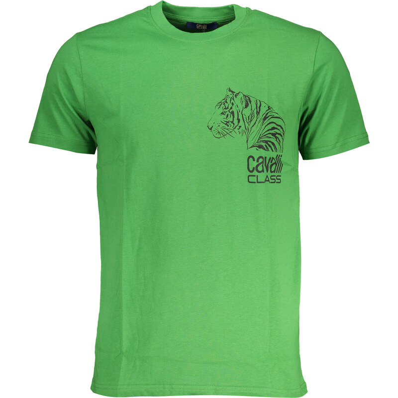 Zelené pánske tričko Cavalli Class 64705440
