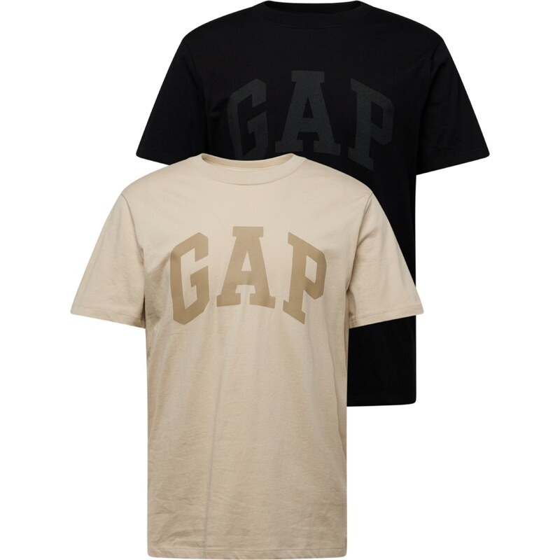 GAP Tričko béžová / tmavobéžová / tmavosivá / čierna 50867873