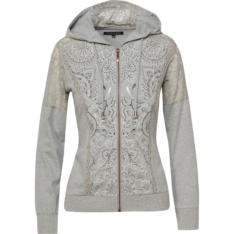 KOROSHI Mikina svetlosivá / zmiešané farby 66999870