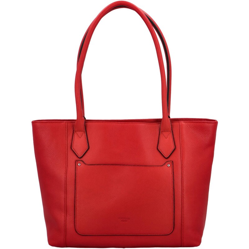 Dámska kožená kabelka cez rameno červená - Katana Peas červená 50428262
