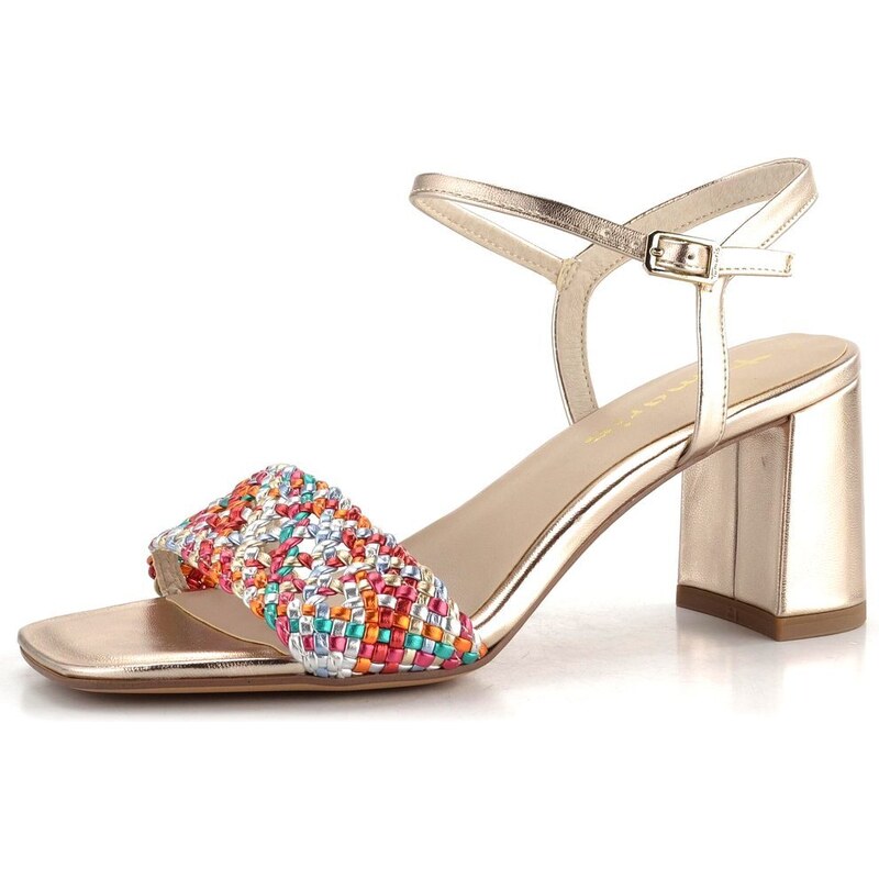 Tamaris sandále na širokom podpätku Multicolor 1-28055-42 50381001