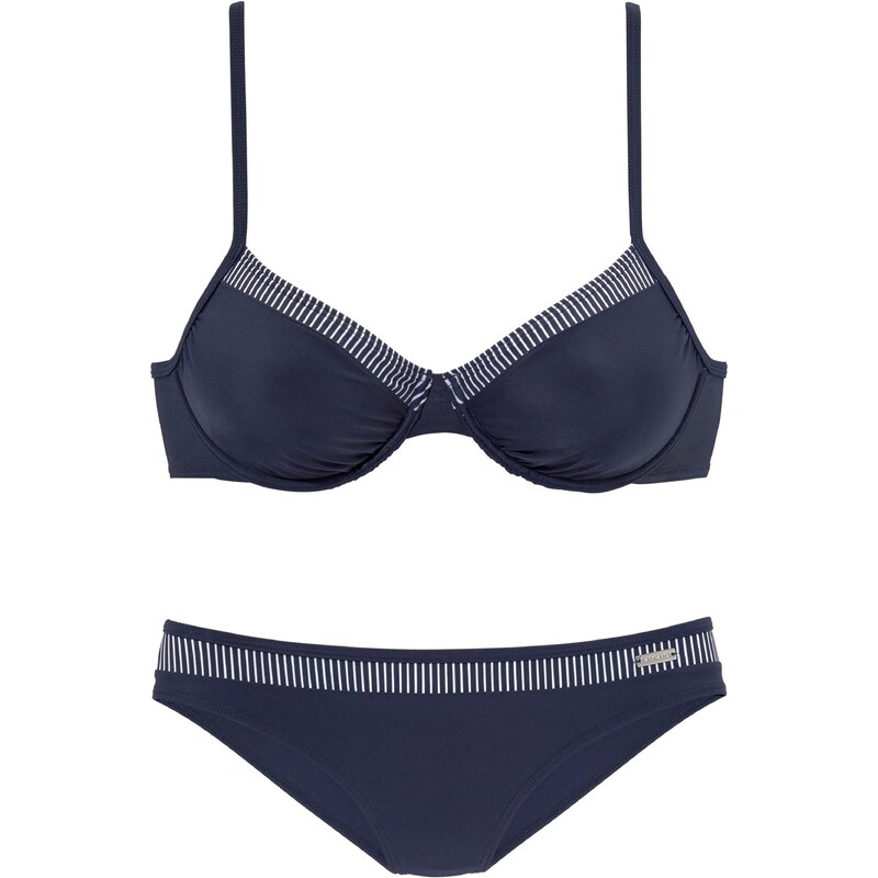 LASCANA Bikiny námornícka modrá / biela 54221264