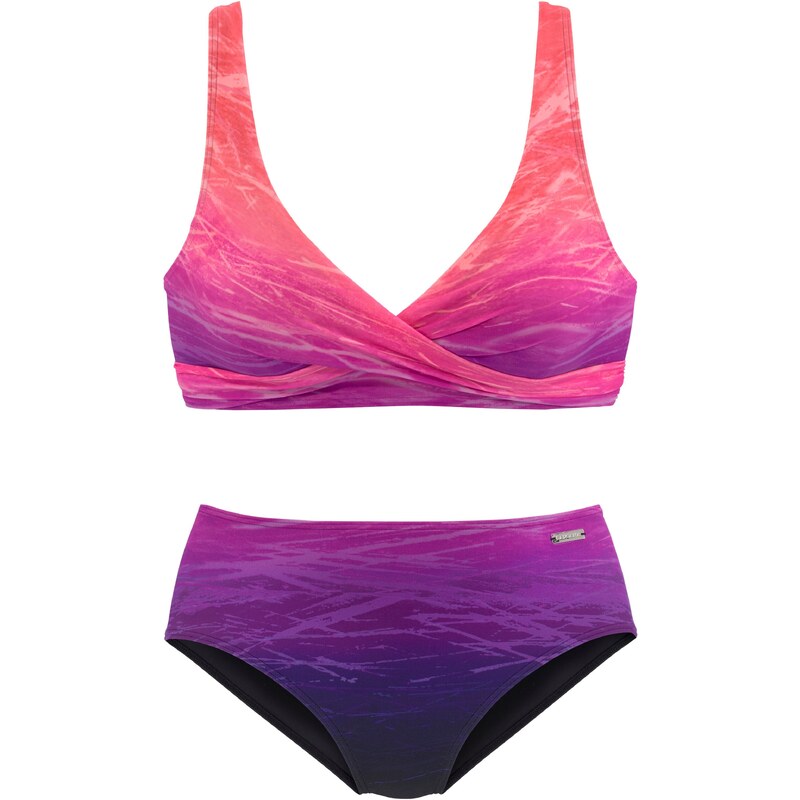 LASCANA Bikiny fialová / tmavofialová / ružová 54246899