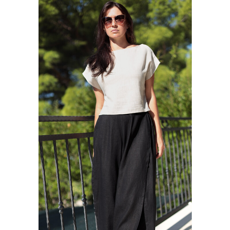 Autorské triko Lotika zo 100% lanu 59080947