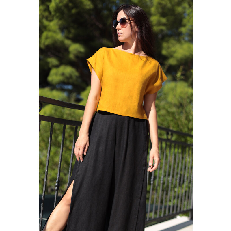 Autorské triko Lotika zo 100% lanu 59080948