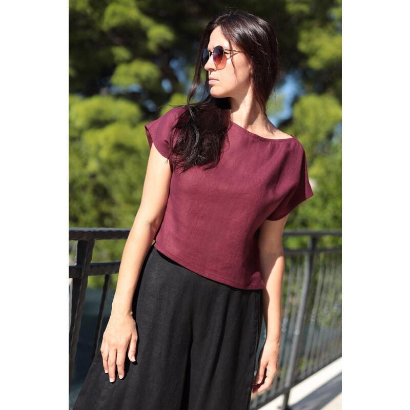 Autorské triko Lotika zo 100% lanu 59080949