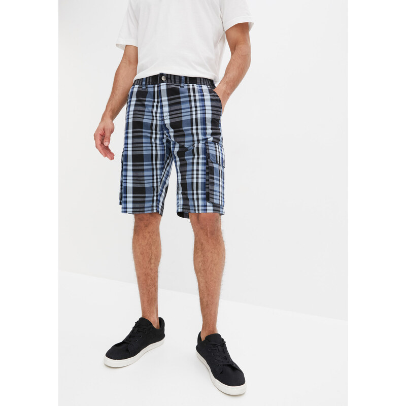 bonprix Bermudy, kapsáčové, komfortný strih, Regular Fit, farba modrá 44735023
