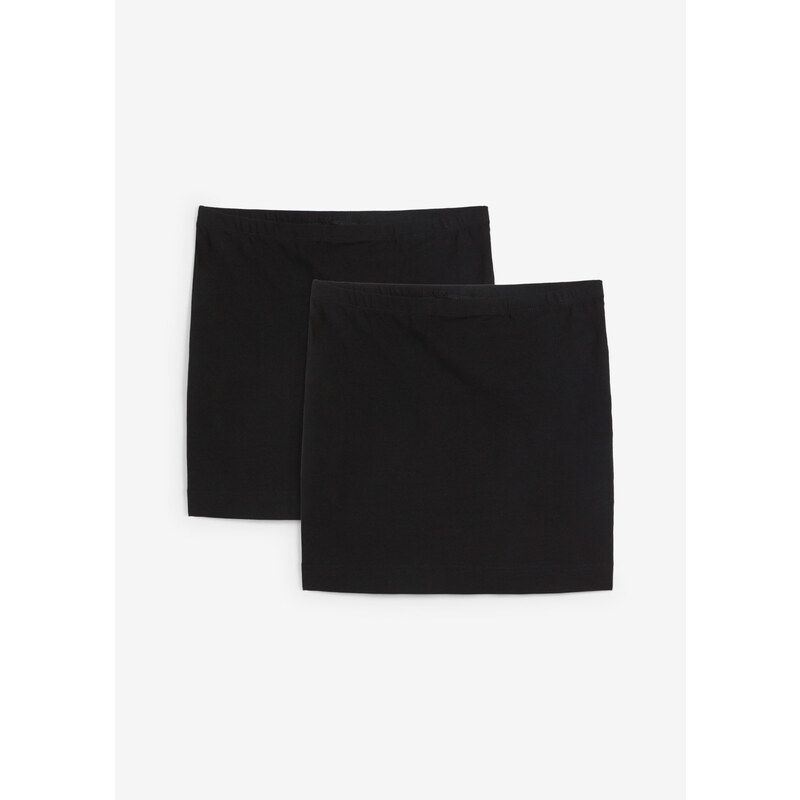 bonprix Strečová džersejová sukňa z čistej bio bavlny (2ks v balení), 61129370