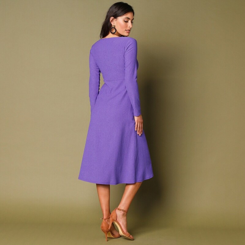 Blancheporte Krepónové šaty fialová 036