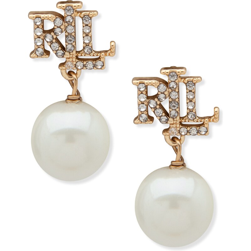 Lauren Ralph Lauren Náušnice zlatá / priehľadná / perlovo biela 55047546