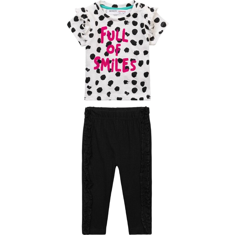 MINOTI Set ružová / čierna / biela 54324446