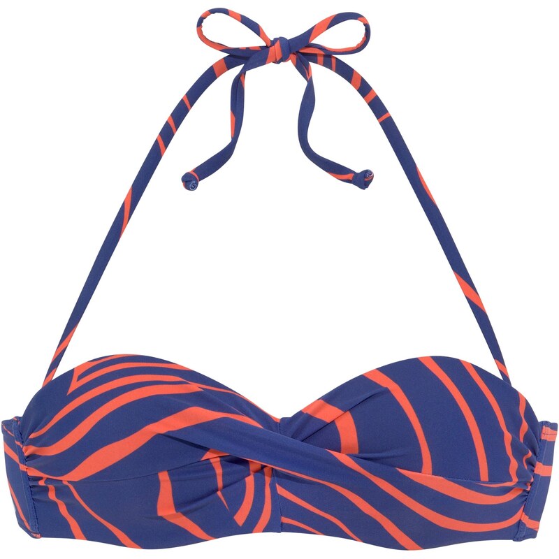 BUFFALO Bikinový top Buffalo tmavomodrá / oranžová 54330275
