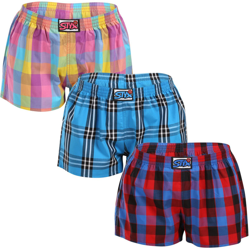 3PACK dámske trenky Styx klasická guma viacfarebné (3K102730) 50399493