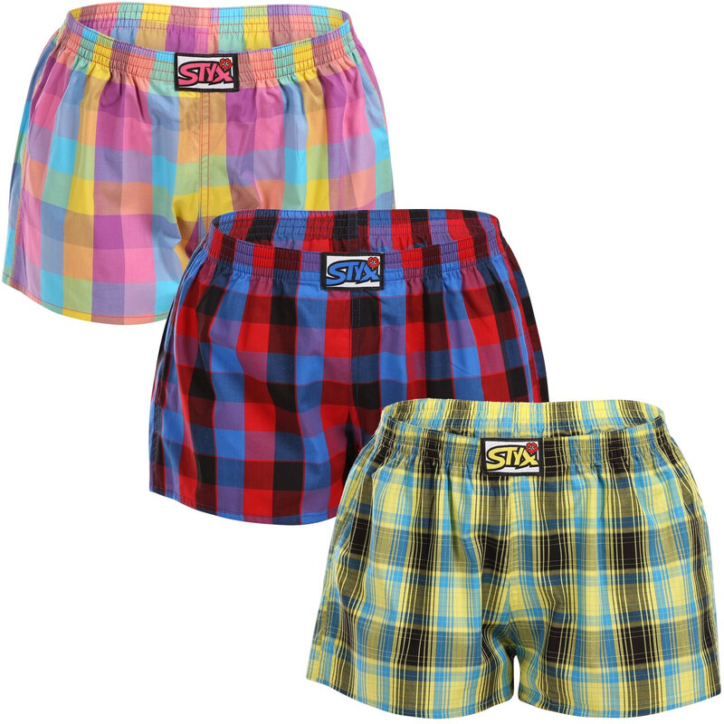 3PACK dámske trenky Styx klasická guma viacfarebné (3K102128) 50406832