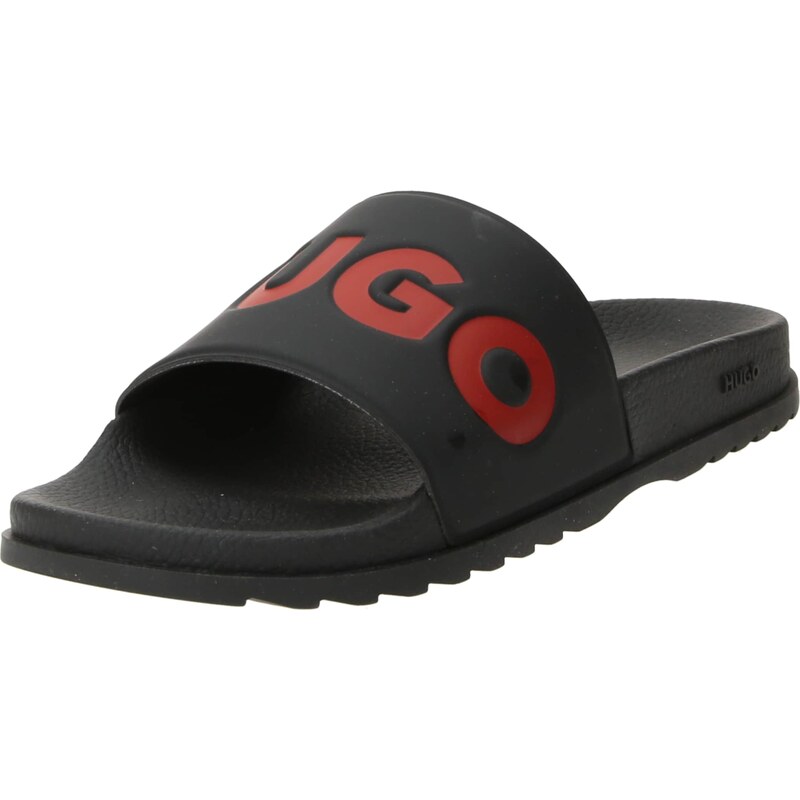 HUGO Šľapky Match It Slid červená / čierna 52850725
