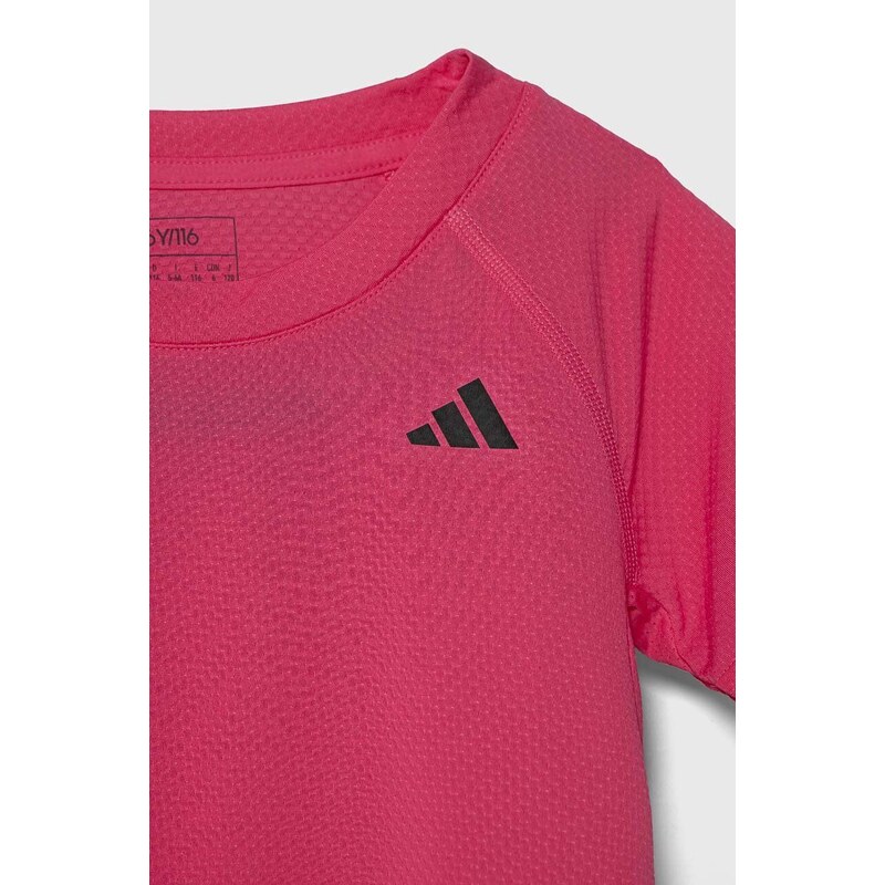 Detské tričko adidas Performance ružová farba