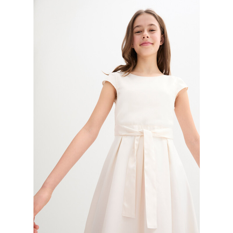 bonprix Sviatočné šaty pre dievčatá, farba biela