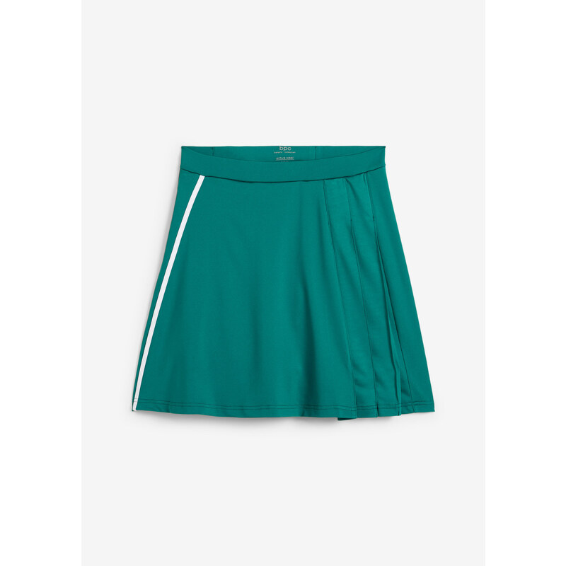 bonprix Športová sukňa s integrovanými cyklistickými nohavicami, farba zelená