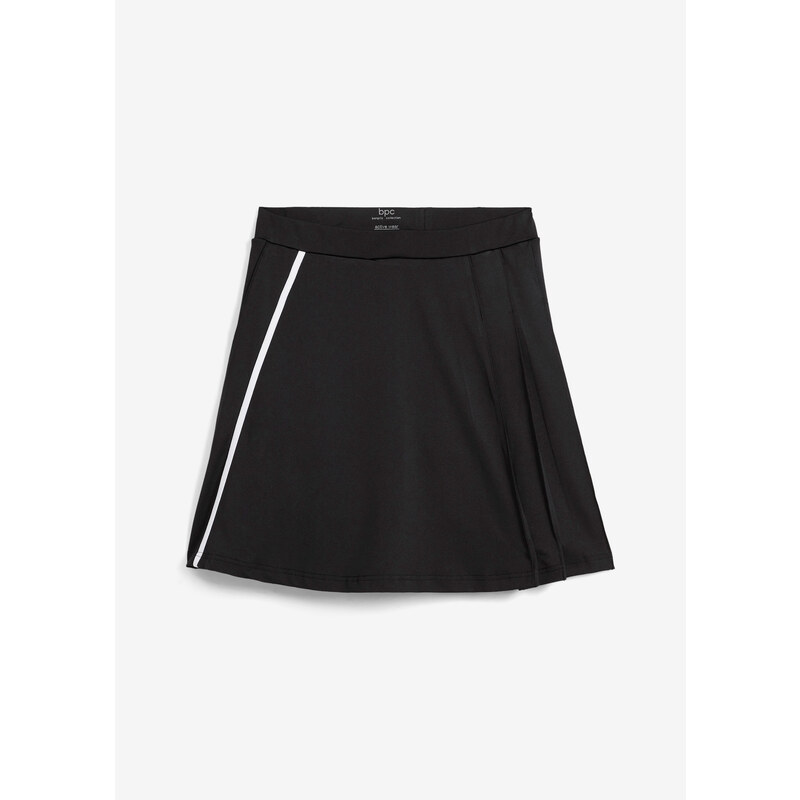 bonprix Športová sukňa s integrovanými cyklistickými nohavicami, farba čierna, rozm. 56/58