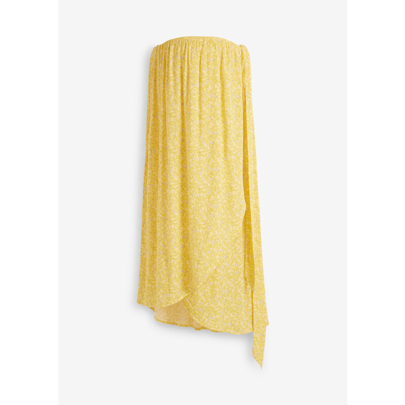 bonprix Materská zavinovacia sukňa s kvetovanou potlačou, farba žltá, rozm. 34