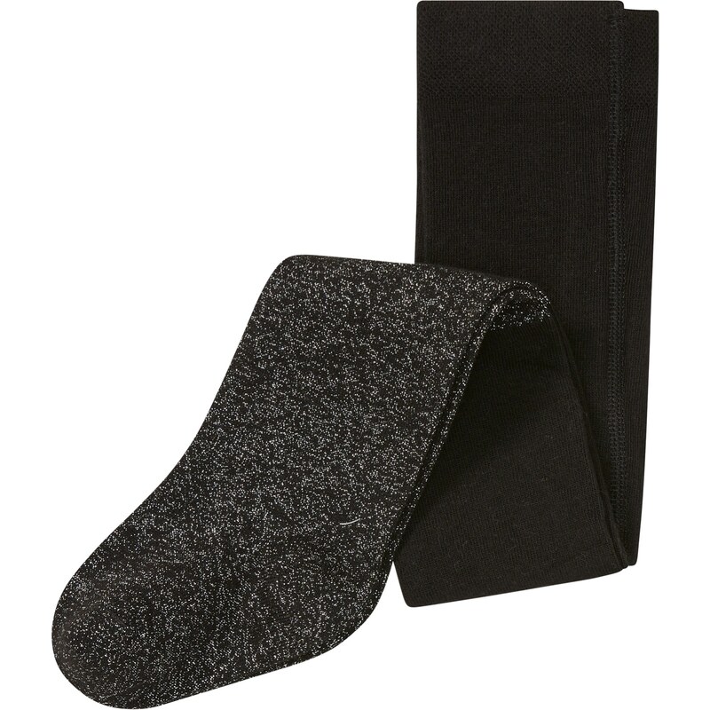bonprix Pančuchové nohavice, s ligotavým vláknom, farba čierna