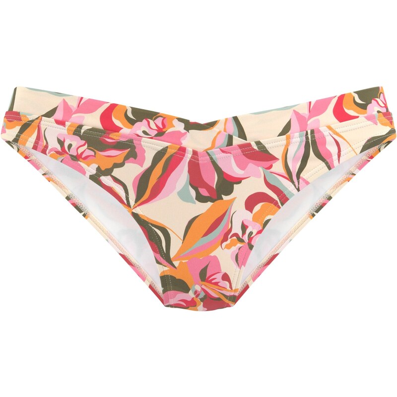 s.Oliver Bikinové nohavičky krémová / tmavozelená / pitaya / purpurová 55911659