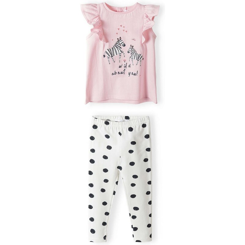 MINOTI Set ružová / čierna / biela 54324173