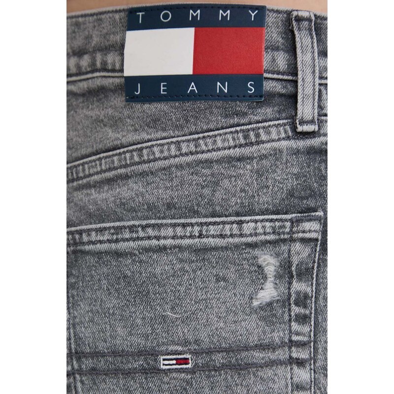 Rifle Tommy Jeans dámske, šedá farba, DW0DW17607