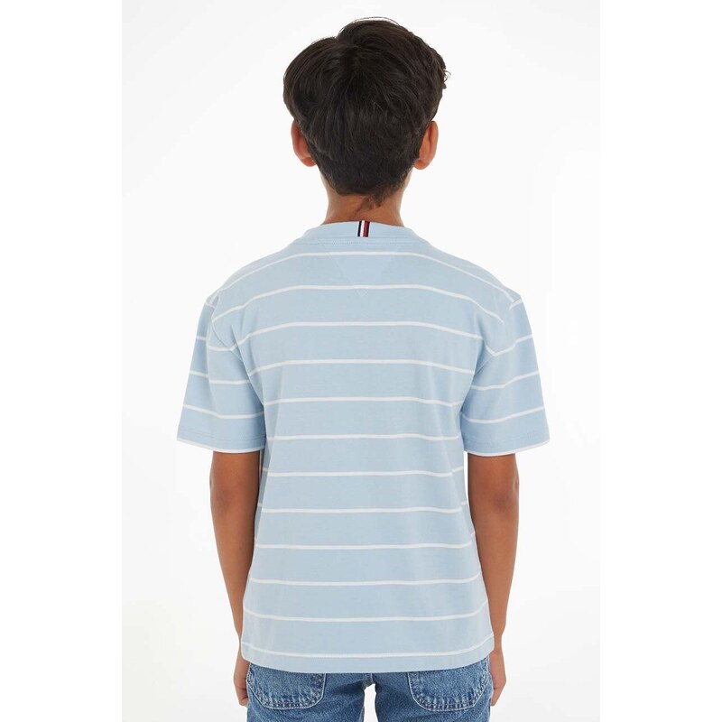 Detské bavlnené tričko Tommy Hilfiger vzorovaný