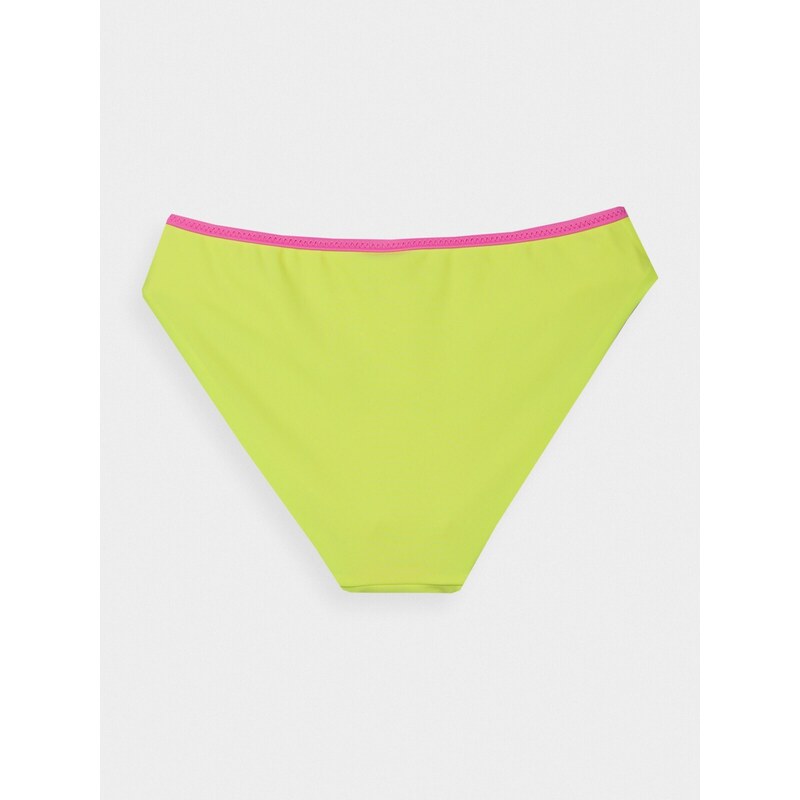 4F Dievčenské dvojdielne plavky - zelené/ružové