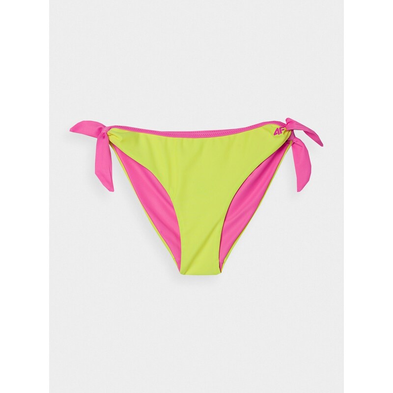 4F Dievčenské dvojdielne plavky - zelené/ružové