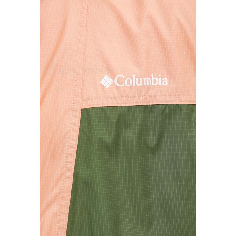 Bunda Columbia Trail Traveler pánska, zelená farba, prechodná, 2036873