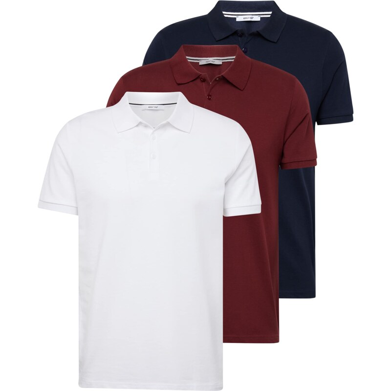 ABOUT YOU Tričko Robin námornícka modrá / bordová / biela 52327967