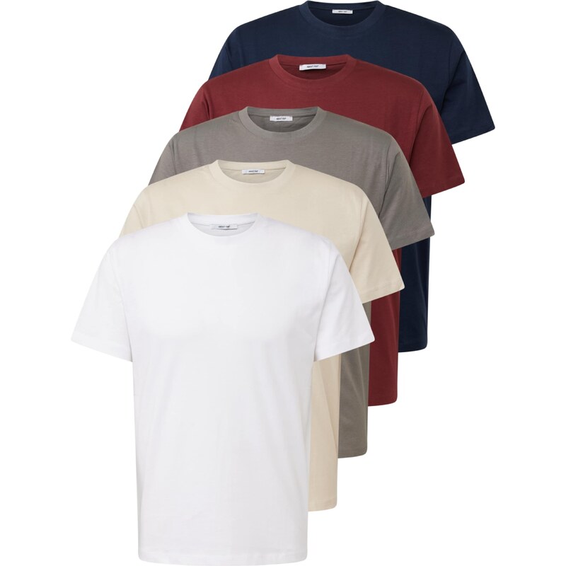 ABOUT YOU Tričko Peter krémová / námornícka modrá / biela 51495817