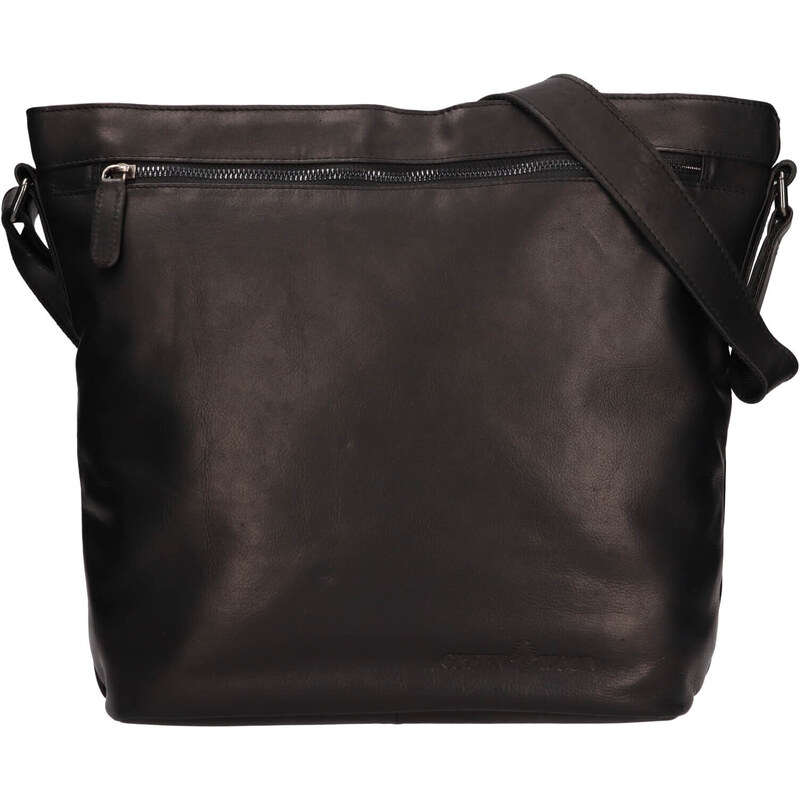 Dámska kožená kabelka Greenwood Emily - čierna 48227086