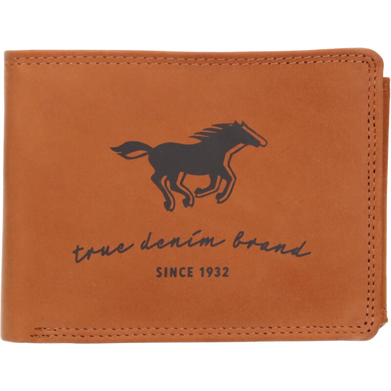 Pánska kožená peňaženka Mustang Enet - koňak 18530009