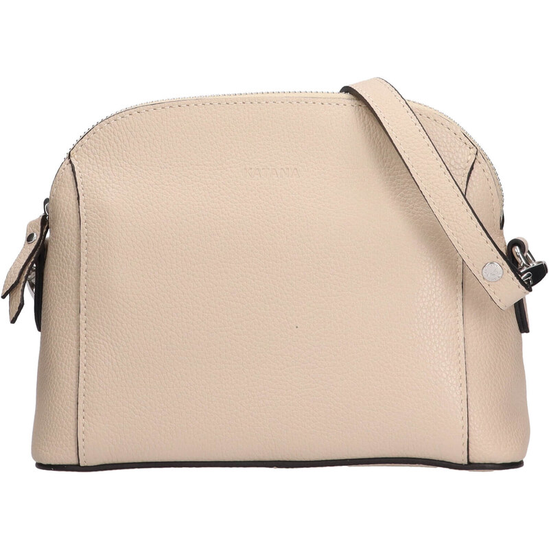 Kožená dámska crosbody kabelka Katana Rika - béžová 50459668