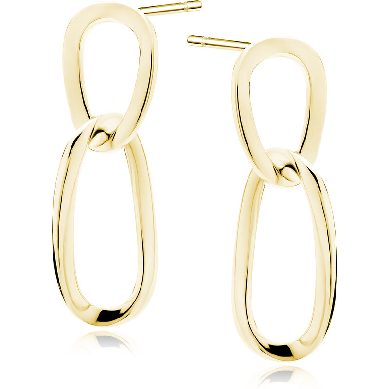 Olivie Strieborné náušnice REŤAZ GOLD 8458 50867732