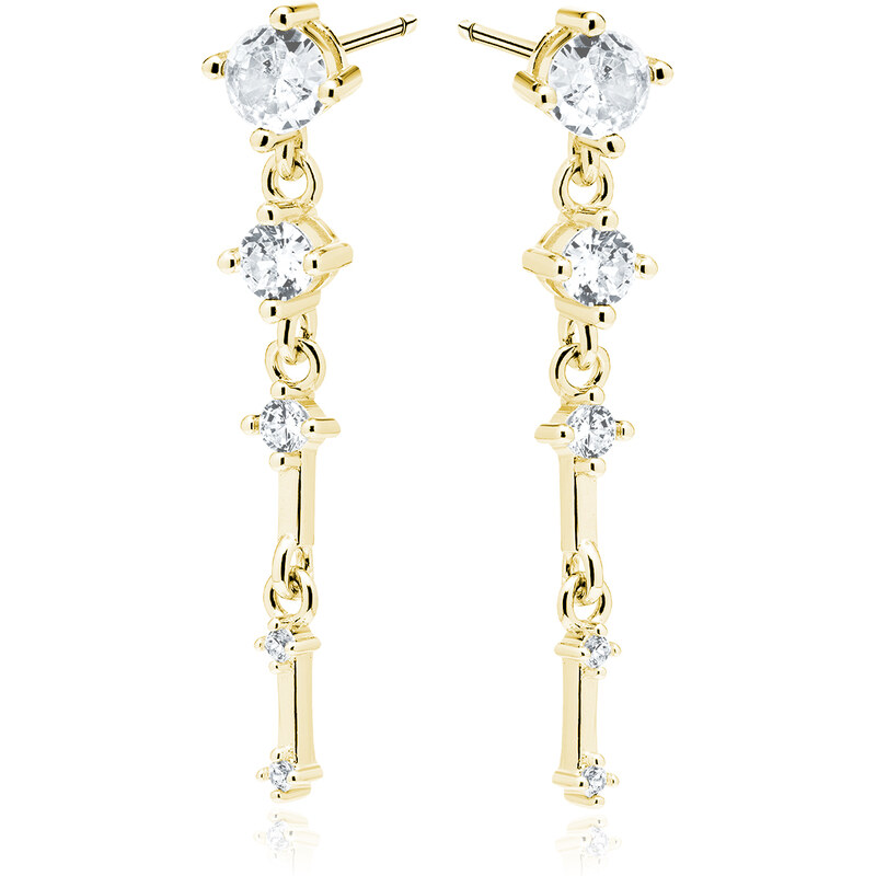 Olivie Strieborné visiace náušnice GOLD 8460 50867734